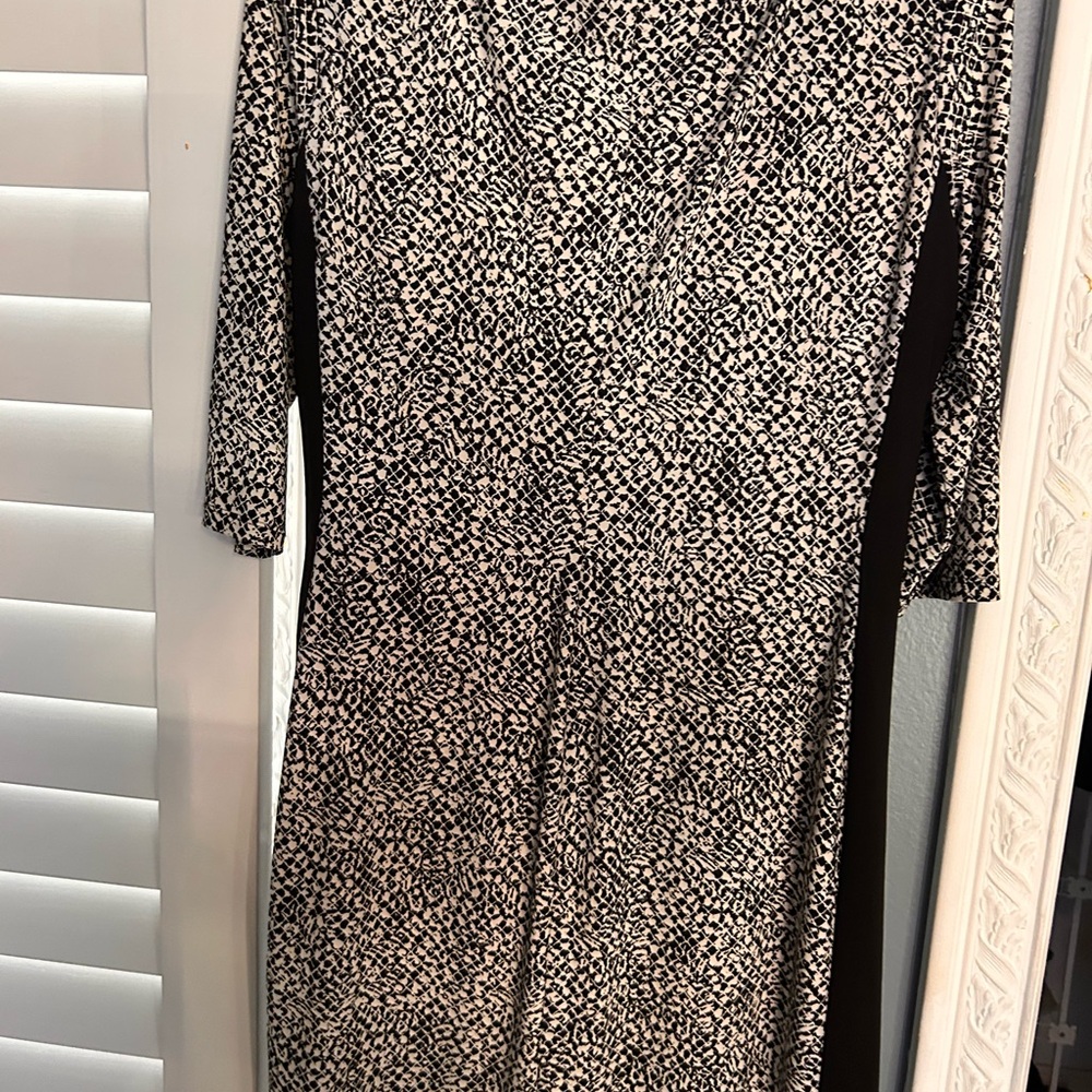 Lauren Ralph Lauren Monochrome Long Sleeve Dress